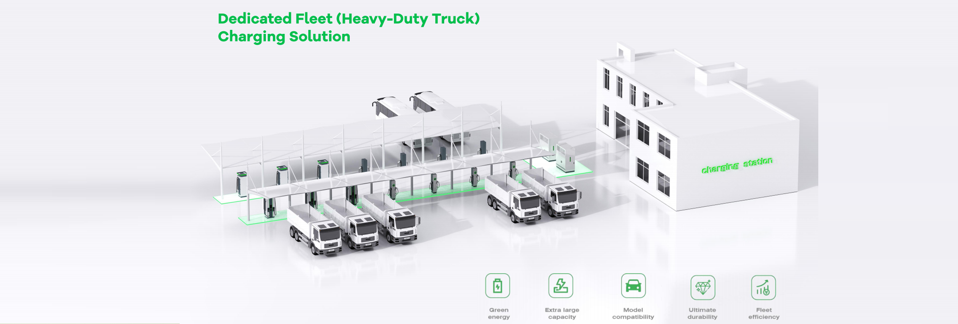 Dedicated Fleet(Heavy-duty truck) charging Solution